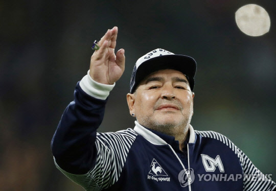 지난 3월의 마라도나   [로이터=연합뉴스]